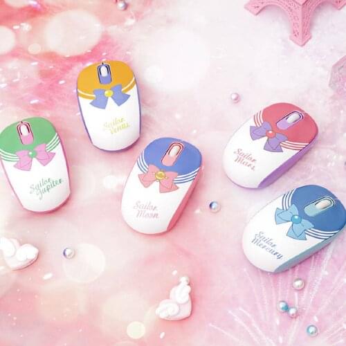 Wireless Mouse 5 Colors Anime Sailor Moon Cartoon Gaming USB Computer PC & Mac Gamer Cosplay Props Gift