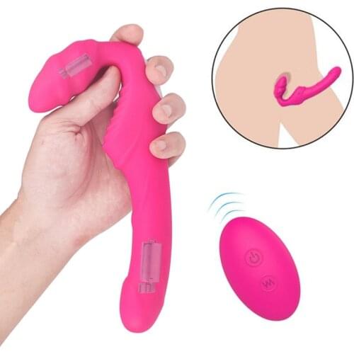 Wireless Remote Strapless Strapon dildo Vibrator for Women Double Ended Vibrating Couple Lesbian G Spot Silicone We Vibe Sex Toy