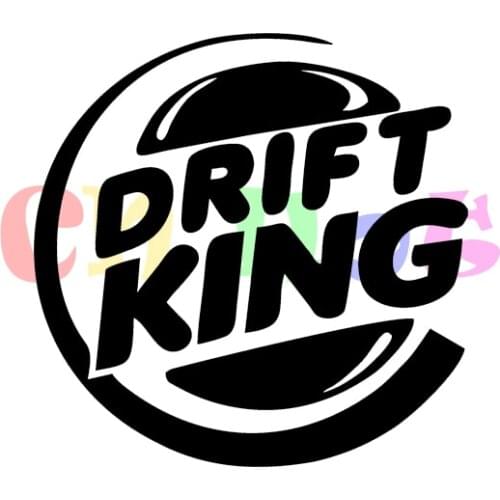 Drift King Decal Funny Car Truck SUV Window Bumper Rear Windshield Vinyl Decal Sticker JDM decals reflective