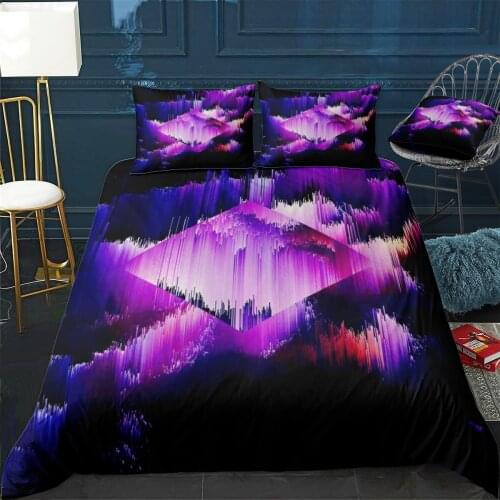Abstract Geometric Art 008 Quilt Cover Pillowcase 3Piece Comforter Bedding Set With Pillow Case Single Double Duvet Cover