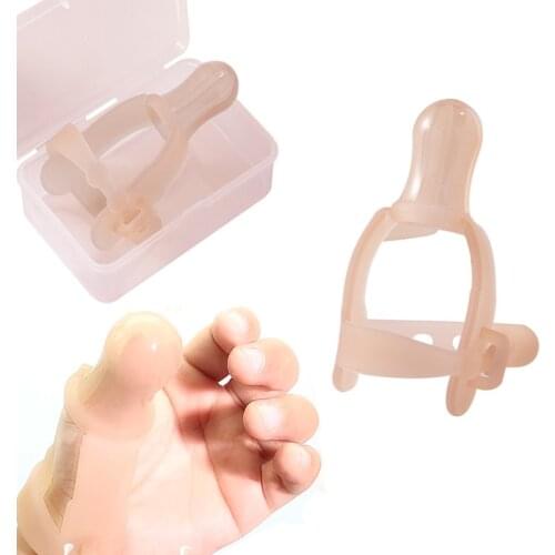 Nontoxic Silicone Baby Kids Child Finger Guard Stop Thumb Sucking Wrist Band