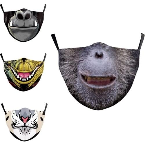 NEW Funny Orangutan Mouth Womens Men Unisex Cosplay Halloween Masks Breathable Cycling Face-Dustproof Adult Party Xmas Mask
