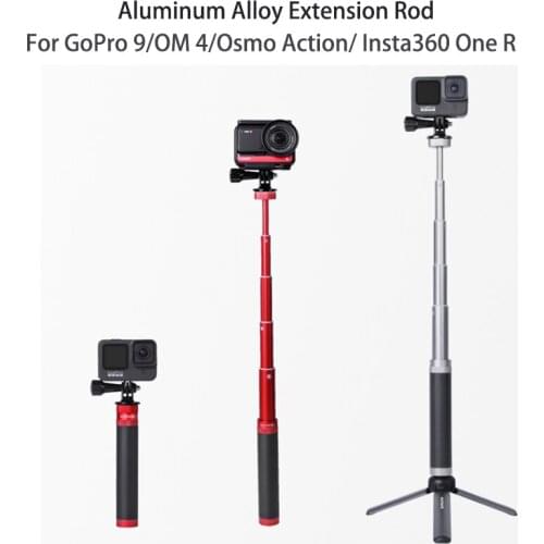 Osmo pocket 2 Aluminum Alloy Handheld Selfie Stick for GoPro Hero 9 OM 4 Insta360 One R Action Camera Accessories
