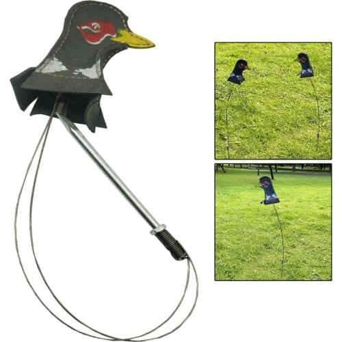 Portable Rooster Shaped Paintball Target Metal Fiber Bow Hunting Target Bullseye Outdoor Target Accessories