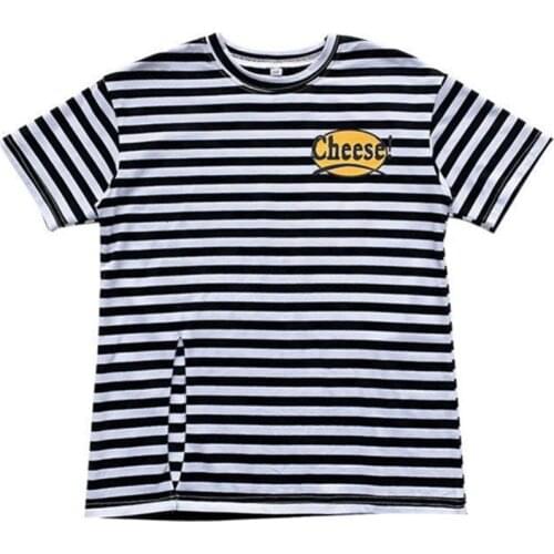 Hollead Girls Casual T-Shirts Kids Loose Split Top 2021 Summer Baby Girls Striped Short Sleeve O-Neck Tshirt Smile Print