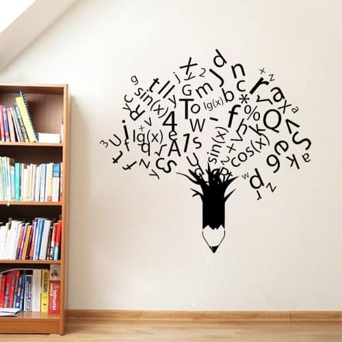 School Vinyl Wall Decal Mathematics Formula Education Wall Sticker Study Learning for Office Classroom Decorations Poster X866
