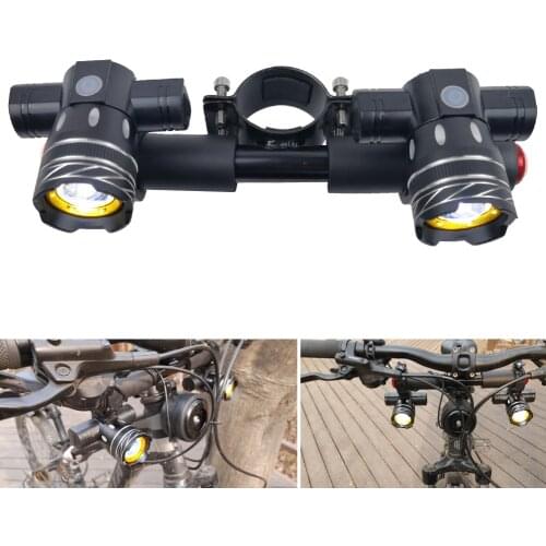 LED Headlight For Xiaomi M365 /Pro Electric Scooter Zoomable 1200mAh Battery USB Rechargeable 150LM XM-L T6 LED Light Front Lamp