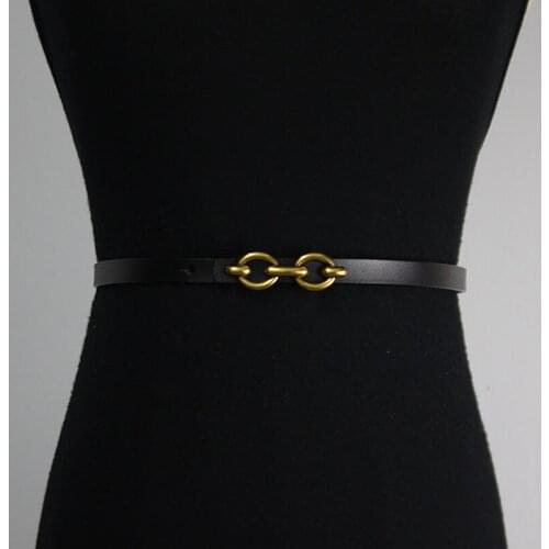 Thin belt, womens decorative suit, leather waist chain, fashion belt, skirt waist, leather waist cover