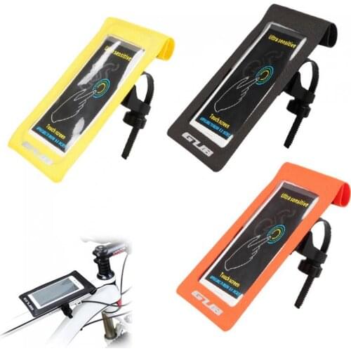 6 Inch Universal Waterproof 49 x 32mm Cycling Bike Bicycle Cellphone Bag Mobile Phone Holder Bag Case Touch Screen