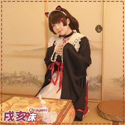 Anime VTuber Hololive Inui Toko Kimono Daily Dress Uniform Outfit Cute Suit Cosplay Costume Women Halloween Free Shipping 2021