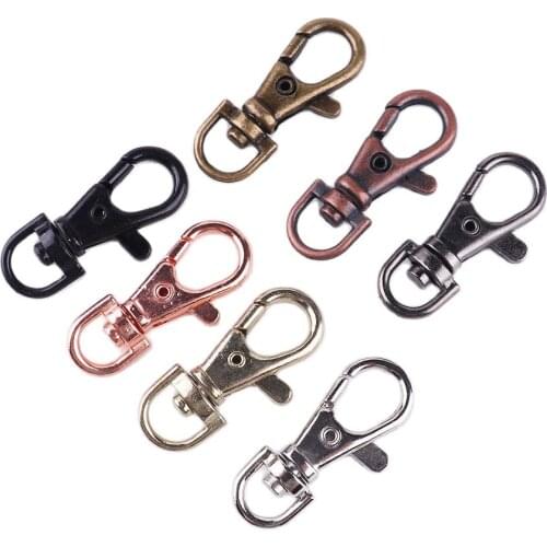 10 pcs Metal Swivel Trigger Loster Clasps Snap Hook Paracord Key Chain Ring Lanyard Backpack DIY Craft Outdoor Travel Kits