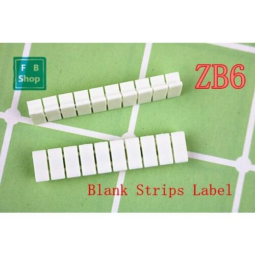 100PCS ZB6 Blank UK2.5B UK2.5 UK5N Din Rail Terminal Blocks Maker Strips Label Connectors & Terminals Terminal Blocks