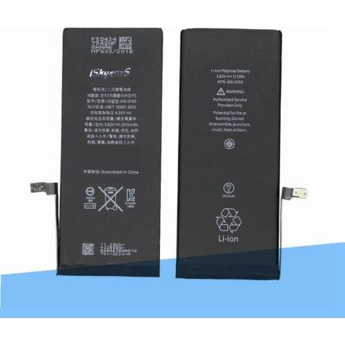 100pcs /lot 2915mAh 0 zero cycle Replacement Li-Polymer Battery For iPhone 6Plus 6 Plus 6+ Accumulator Batteries