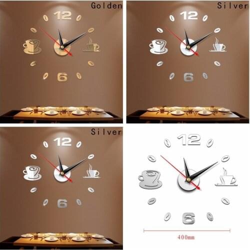 3D Large Clock Mirror Wall Sticker Big Watch Sticker Home Living Room Kids Room Bedroom Kitchen Decor Unique Gift DIY Wallpaper