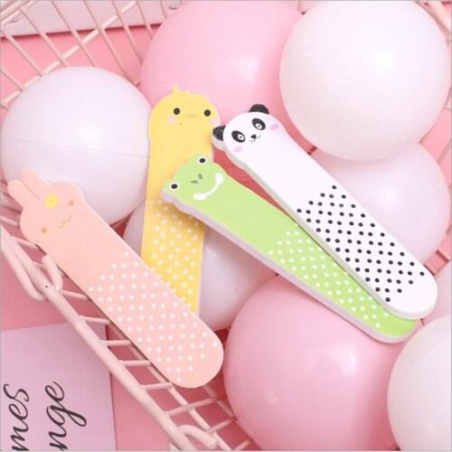 4pcs Cute Cartoon Nail Files Block Buffer For Manicure Polisher Nail Polish Files Manicure Pedicure Buffers Tips Nail Tools