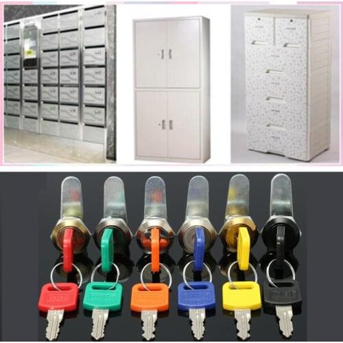 6 Color 16mm Door Cabinet Letter Box Drawer Cupboard Lock With 2 Keys Suitable for Letter Box Mailbox Drawer Cupboard