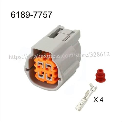 6189-7757 car wire male female cable Waterproof sheath 4 pin connector automotive Plug socket include terminal and seal