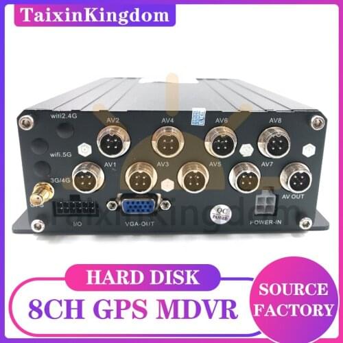 8CH hard disk GPS mdvr local playback black box driving record monitoring host truck / school bus universal host