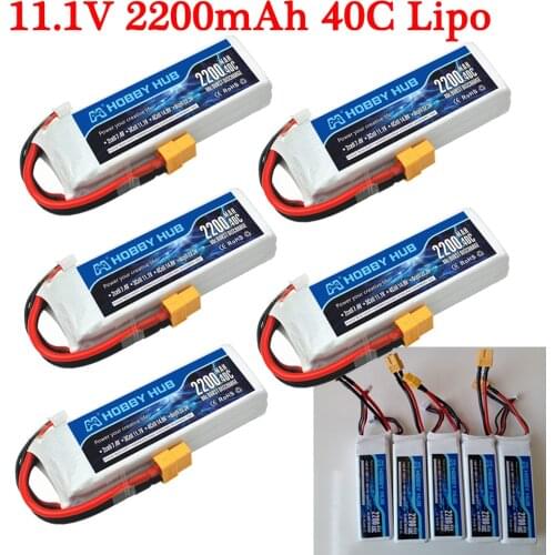 11.1v 2200mAh Rechargeable LiPo Battery For RC Car Trucks Airplane Helicopter 3S 11.1v Battery for RC toys accessories XT60 Plug