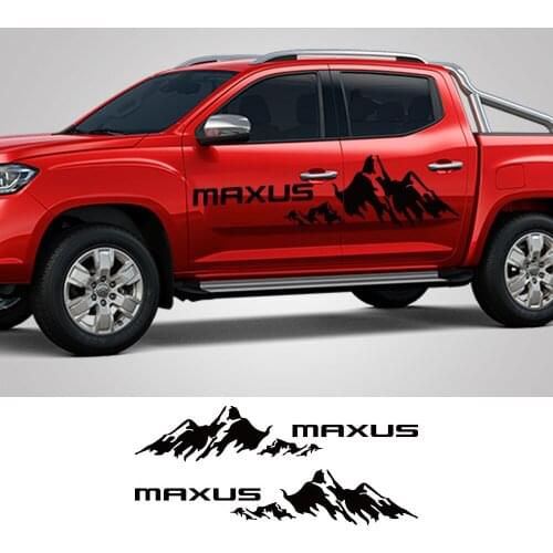 For Maxus T60 T70 Pickup Door Side Stickers Truck Custom Mountain Logo Decor Cover Car Vinyl Film Decals Auto Tuning Accessories