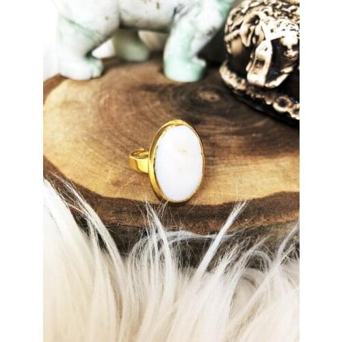 Dr Stone Natural Stone Women 'S Pearl Stone Ring DSN6 372884592