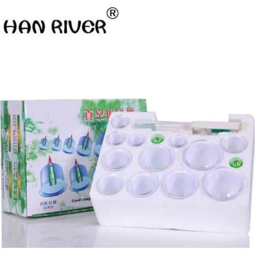 Chinas traditional Chinese medicine 12 cup vacuum cupping vacuum tank body massage treatment