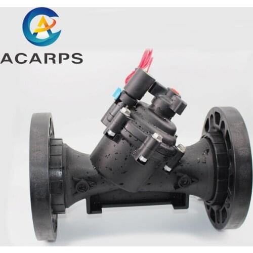 Low Pressure 4inch 24vdc 220vac 24vac Irrigation Garden Flow Control Valve for Irrigation Nylon Material 10bar Flange Connection