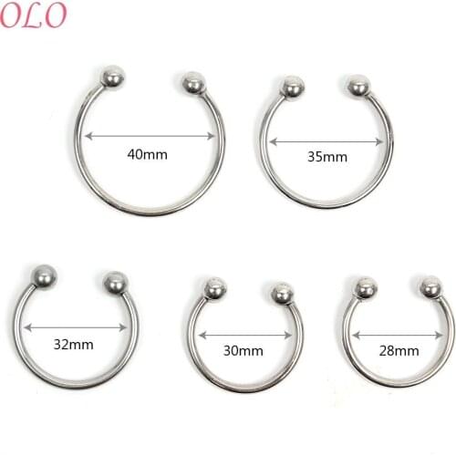 OLO Cock Ring Male Chastity Device Delay Ejaculation Sex toys for Men Stainless Steel Adult Products Penis Ring