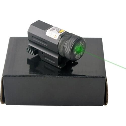 20mm Picatinny Rail Mount Tactical Compact Pistol Green Laser Sight Collimator for Glock 19 17 22 Hunting Airsoft Rifle