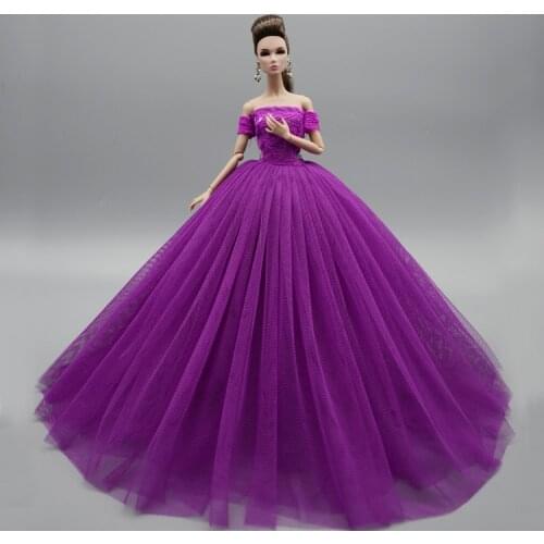 Doll long wedding dress accecssories suits clothes for your barbiee dolls BBI201010F