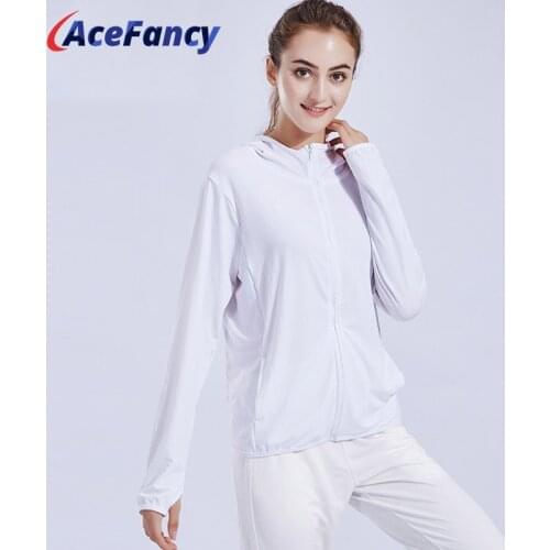 Womens Casual Jackets Acefancy Outdoor Gym Running Tracksuit Thumb Hole Coat 18-248 Absort Sweat Sports Outfit For Female