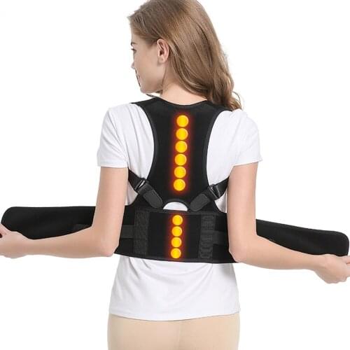 Men Women Magnetic Scoliosis Posture Corrector Back Brace Spine Corset Shoulder Therapy Support Poor Posture Correction Belt