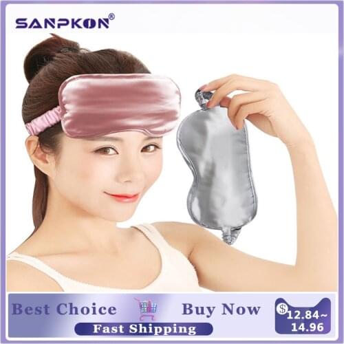 100% Pure Silk Breathable Sleeping Mask Sleep Mask Portable Supple Eye Shade Portable Travel Office Eyepatch Tasteless Women Men
