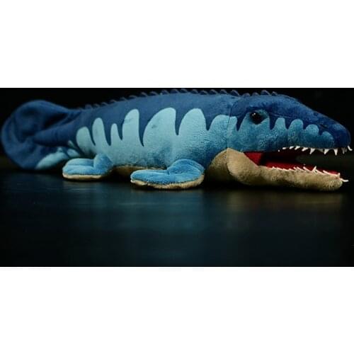 Soft Mosasaurus Plush Toy Lifelike Cute Dinosaur Stuffed Animal Toys Birthday Gifts For Kids Boys Girls