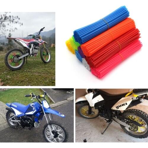 72pc Motorcycle Wheel Rim Spoke Skins Covers Wrap Tubes Decor FOR ktm EXC f DR DRZ RM RMX RMZ 85 125 250 400 450 Kawasaki Yamaha