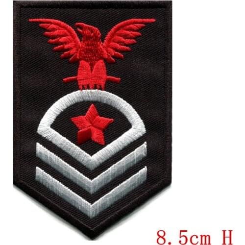 Different kinds army navy military insignia rank war applique iron-on patch aonepatch Clothes