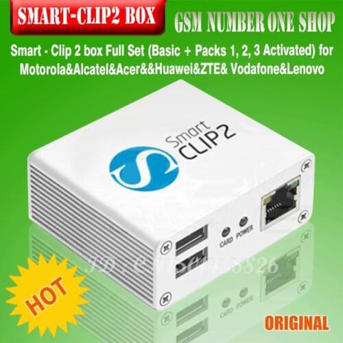 Smart Clip 2 BOX with Packs 2, 3, 4, 5 ,6,7 Activated Supports 4900 cell phone models