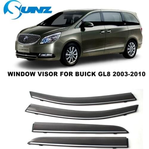 Side Window Visor For Buick GL8 2003 2004 2005 2006 2007 2008 2009 2010 Weathershields Sun Rain Deflector Car Stylings SUNZ