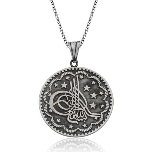 Tevuli 925 Sterling Silver Tuğra Necklace