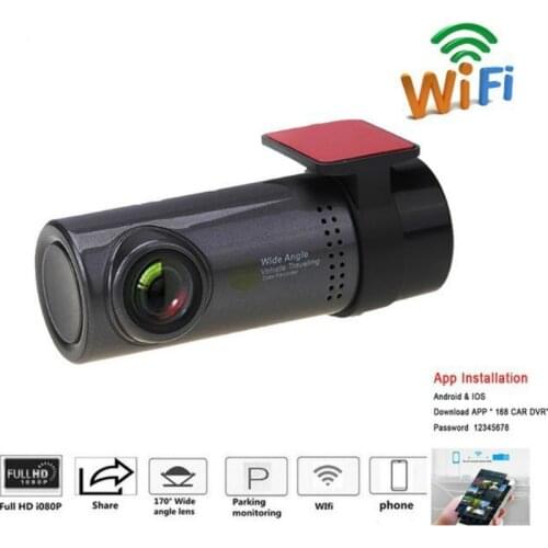 Smart Wifi Car DVR Camera Wireless Hidden HD Video Recorder Automatic Front Dash Camera Digital Register Portable Camera