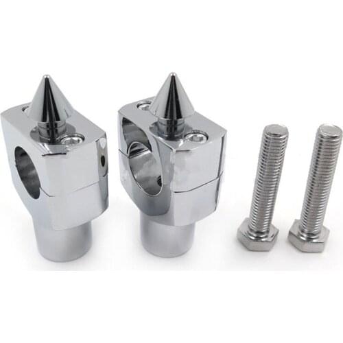 Motorcycle Universal Spike 1" 25mm Handlebar Riser Clamp For Harley Honda Yamaha Kawasaki Suzuki BMW Touring