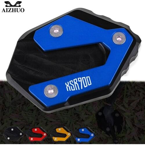 XSR 900 Motorcycle CNC Foot Side Stand Enlarge Support Plate Pad FOR YAMAHA XSR900 2015-2021 TRACER 900 TRACER900 GT MT-09 FZ-09
