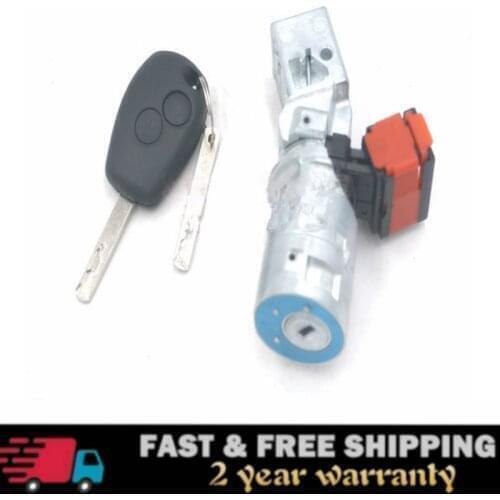 Ignition Lock Barrel Starter Switch+Key for Renault for Vauxhall Fiat 2005-2012 7701208408 8200214168 N0502064 N0502060 N0502057