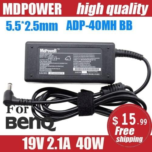 For BENQ 19V 2.1A 40W 5.5*2.5mm Laptop AC Adapter power Charger ADP-40MH BB V41 DHU100 U10 U102 U103 U105 TSINGHUA TONFANG