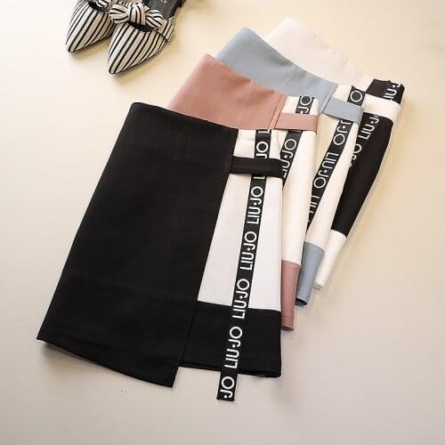 2020 Summer Women Plus Size High waist Skirt Back Zipper Patchwork Chiffon Mini Skirt Female Fashion Loose A-Line Short Skirts