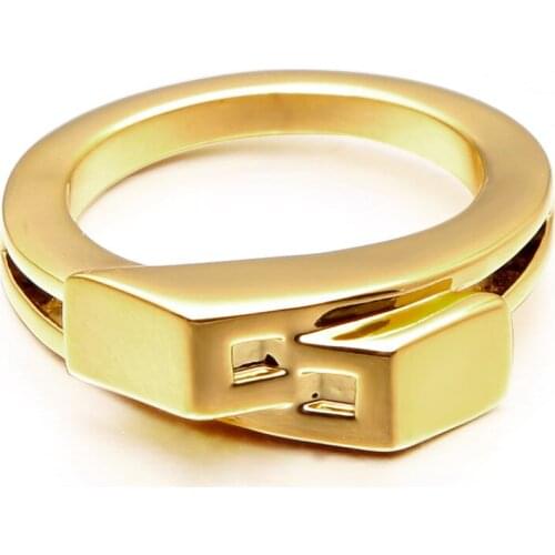 VAROLE Punk Crossed Cubes Rings For Women Gold Color Unique Midi Ring Fashion Jewelry Accessories Party Gift Anillos Mujer