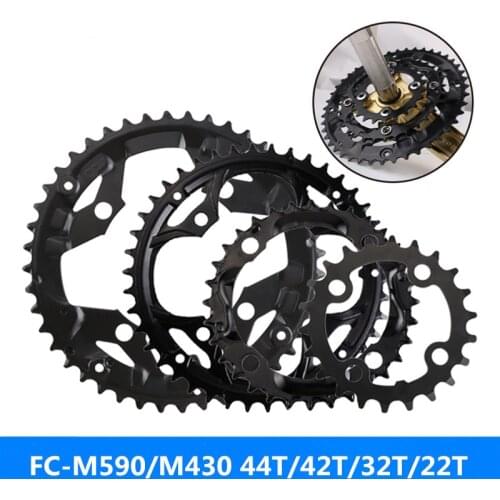 SHIMANO FC-M590 / FC-M430 mountain bike sprocket 44T / 42T / 32T / 22T repair parts compatible with SHIMAN0