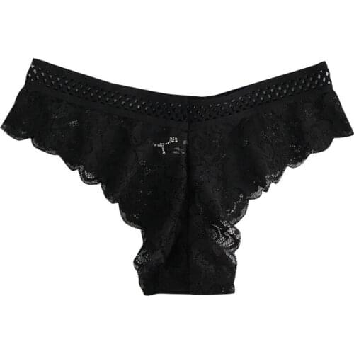 2018 Women Lace Sexy Underwear Seamless Ultra-thin G String Women\s Panties Intimates Hollow Out Low Waist Briefs Mulher