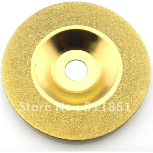 4'' Electroplated Diamond Coated Grinding CUP Wheel | 100mm glass marble ceramic tile grinding disc | Ti-coated technology