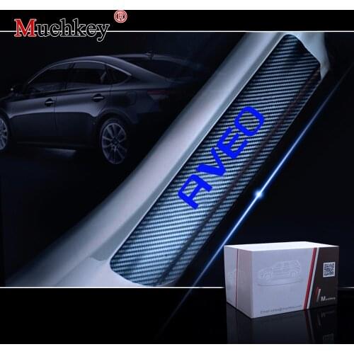 Auto Accessories Door Threshold 4 Pcs For Chevrolet AVEO Door Entry Guard Car Door Sills Door Sill Scuff Plate 4Pcs